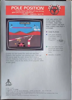 Pole Position — Atari 2600 Price & Value