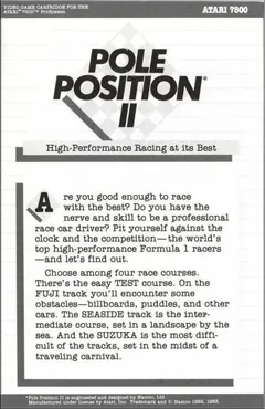 Pole Position II — Atari 7800 Price & Value