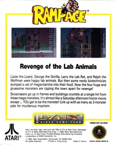 Rampage — Atari Lynx Price & Value