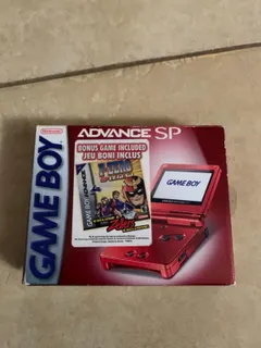 Red Gameboy Advance SP [F-Zero GP Legend Bundle]
