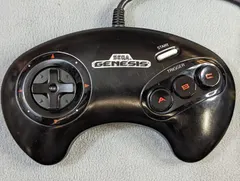 Sega Genesis 3 Button Controller [Red Buttons]