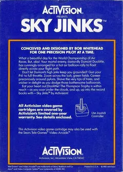Sky Jinks — Atari 2600 Price & Value