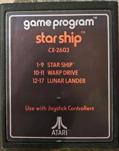 Star Ship — Atari 2600 Price & Value