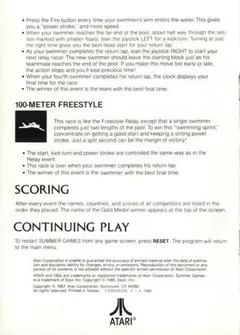 Summer Games — Atari 7800 Price & Value