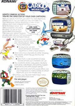 Tiny Toon Adventures Cartoon Workshop — NES Price & Value