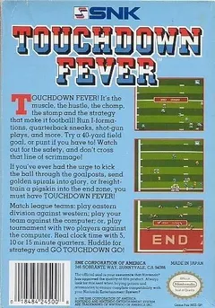 Touchdown Fever — NES Price & Value