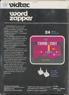 Word Zapper — Atari 2600 Price & Value