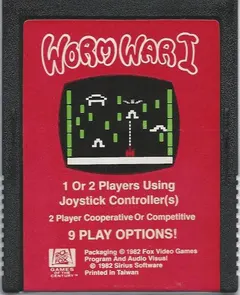 Worm War I — Atari 2600 Price & Value