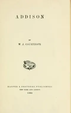 Addison by William John Courthope