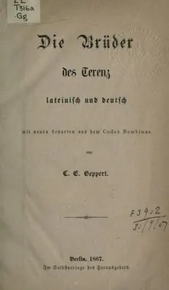 Adelphi by Publius Terentius Afer