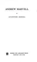 Andrew Marvell by Augustine Birrell