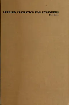 Applied statistics for engineers by William Volk