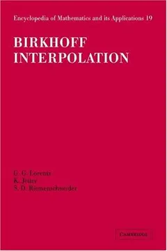 Birkhoff interpolation by G. G. Lorentz
