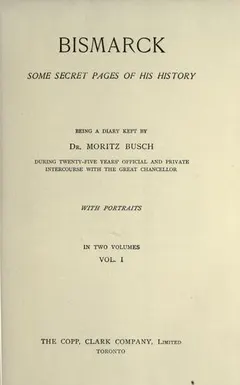 Bismarck by Moritz Busch