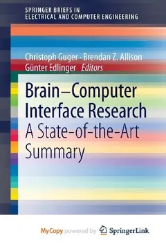 Brain-Computer Interface Research by Christoph Guger