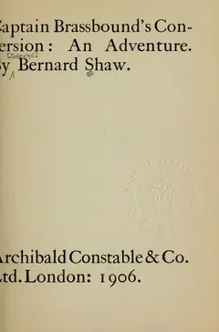 Captain Brassbound's Conversion by George Bernard Shaw