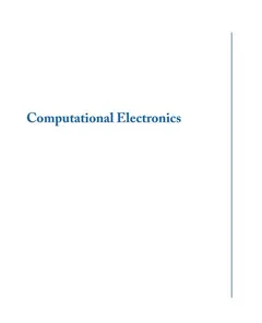 Computational electronics by Dragica Vasileska