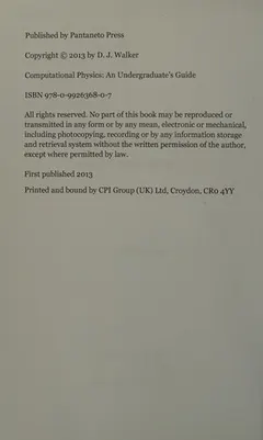 Computational Physics by Darren Walker