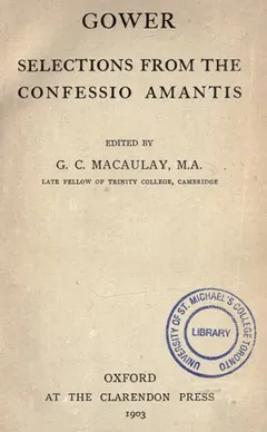 Confessio amantis by John Gower