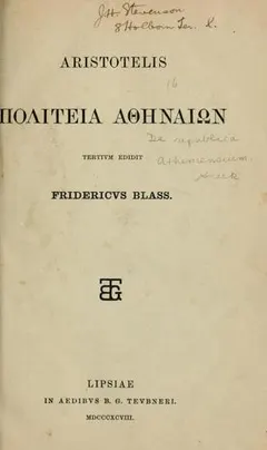 Constitution d'Athènes by Aristotle