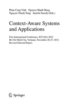 Context-Aware Systems and Applications by Phan Cong Vinh