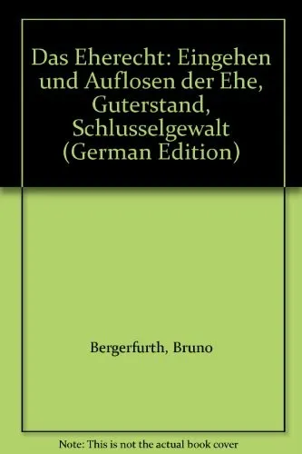 Das Eherecht