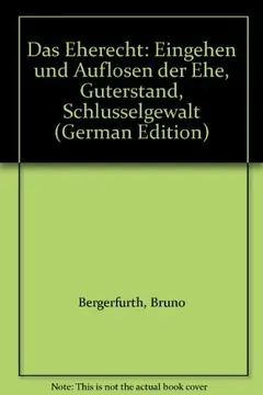 Das Eherecht by Bruno Bergerfurth