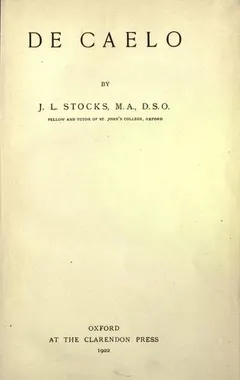 De caelo by Aristotle