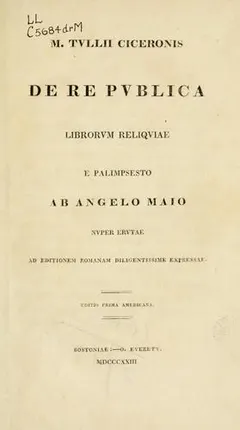 De republica by Cicero