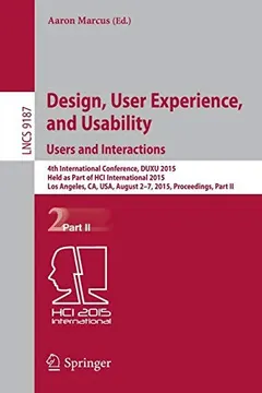 Design, User Experience, and Usability by Aaron Marcus