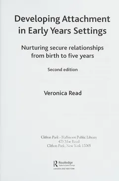 Developing attachment in early years settings by Veronica Read