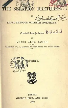 Die Serapions-Bruder by E. T. A. Hoffmann