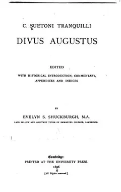 Divus Augustus by Suetonius