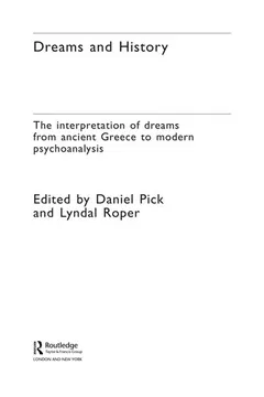 Dreams and history by Daniel Pick