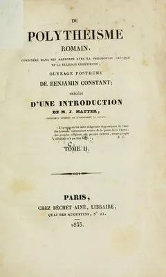 Du polythéisme romain by Benjamin Constant