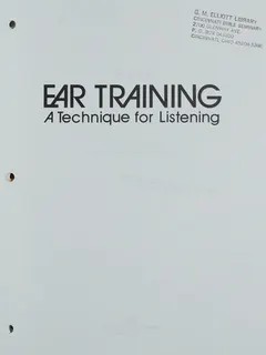Ear training by Bruce Benward