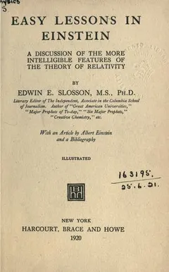 Easy lessons in Einstein by Edwin Emery Slosson