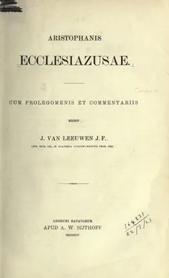Ecclesiazusae by Aristophanes