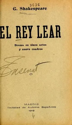El rey Lear by William Shakespeare