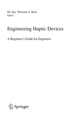 Engineering haptic devices by Thorsten A. Kern