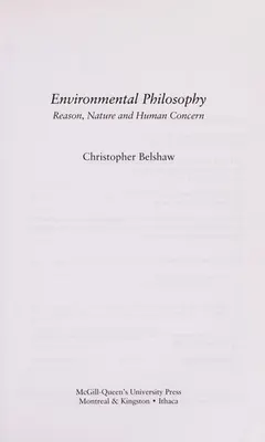 Environmental philosophy by Christopher Belshaw