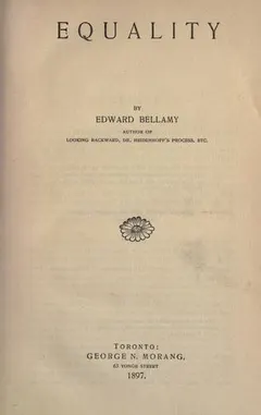 Equality by Edward Bellamy