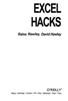 Excel Hacks by David E. Hawley