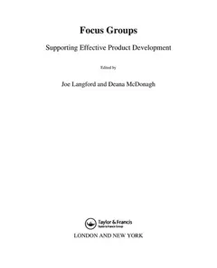 Focus groups by Joseph D. Langford