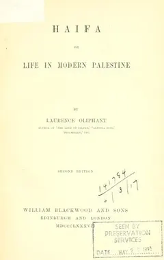 Haifa by Laurence Oliphant