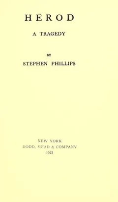 Herod by Stephen Phillips