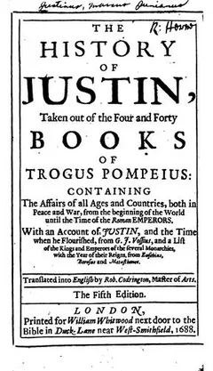 Historiae Philippicae by Marcus Junianus Justinus