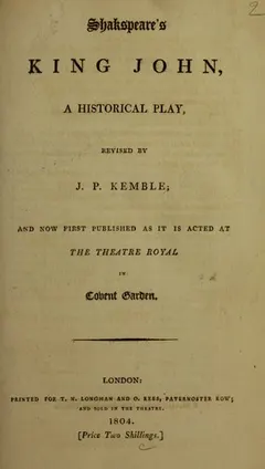 King John by William Shakespeare