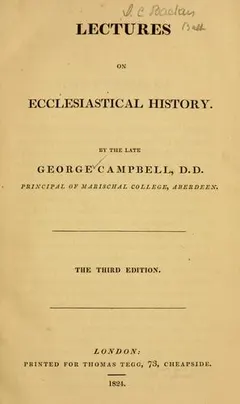 Lectures on ecclesiastical history by George Campbell