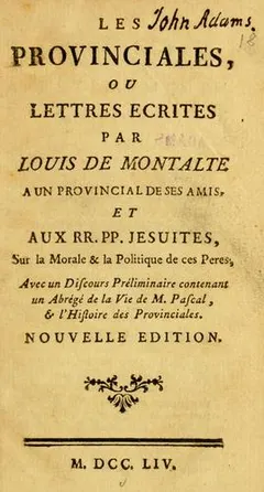Les provinciales by Blaise Pascal
